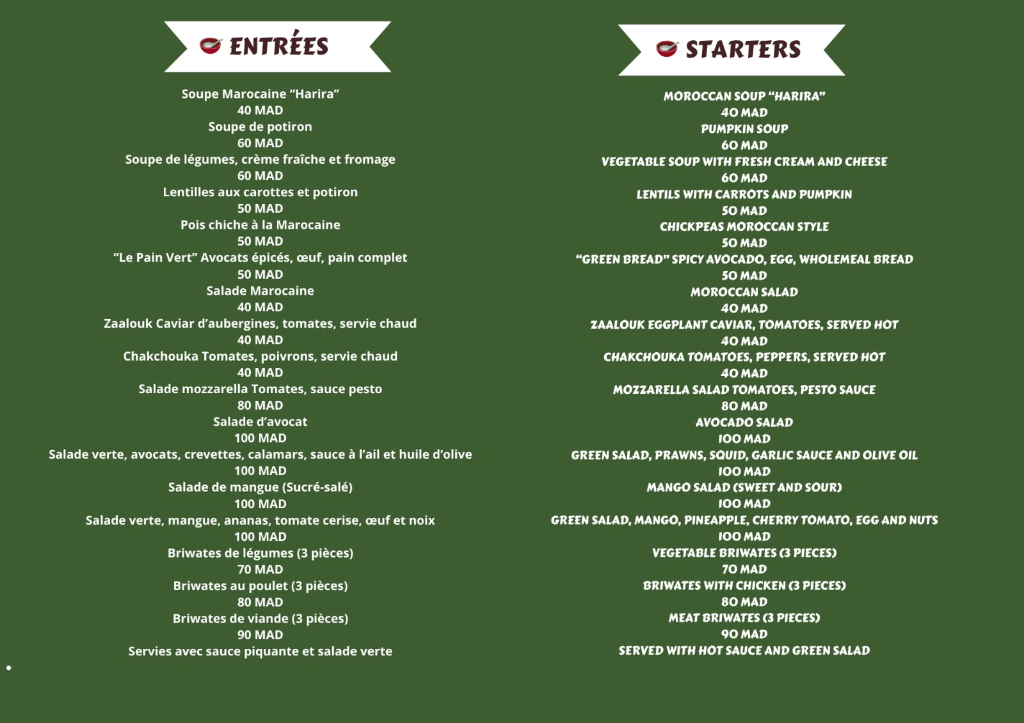CHEZ ZAZA, CUISINE MAROCAINE À MARRAKECH