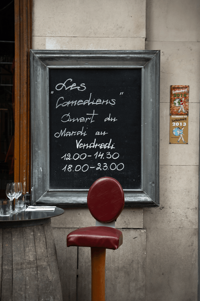 LES COMÉDIENS - Bistro des théâtres