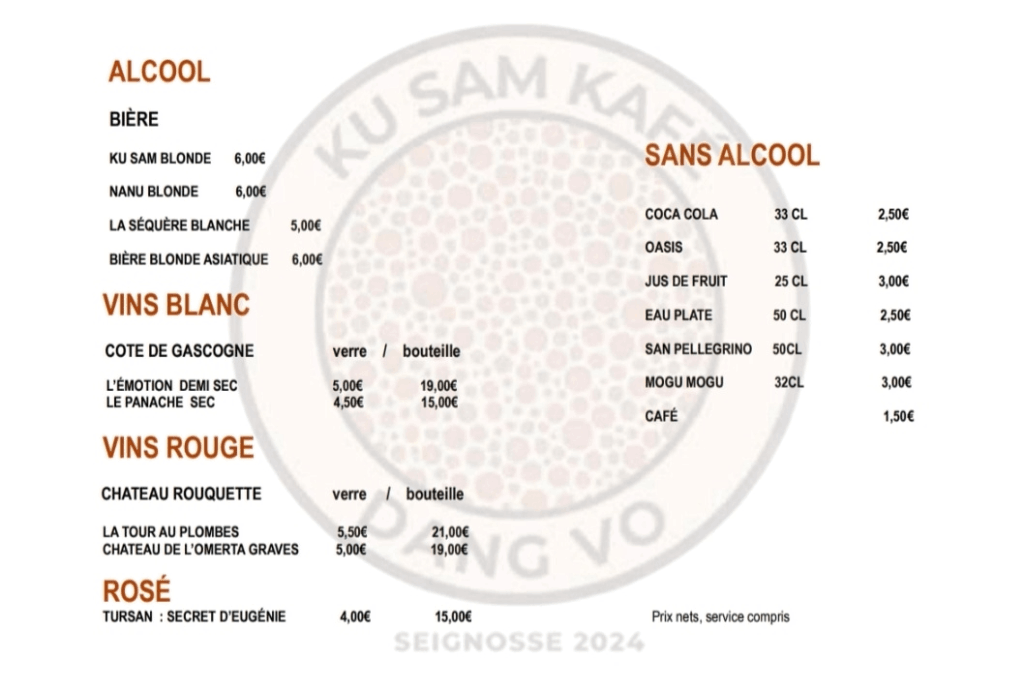 Ku Sam Kafé SEIGNOSSE